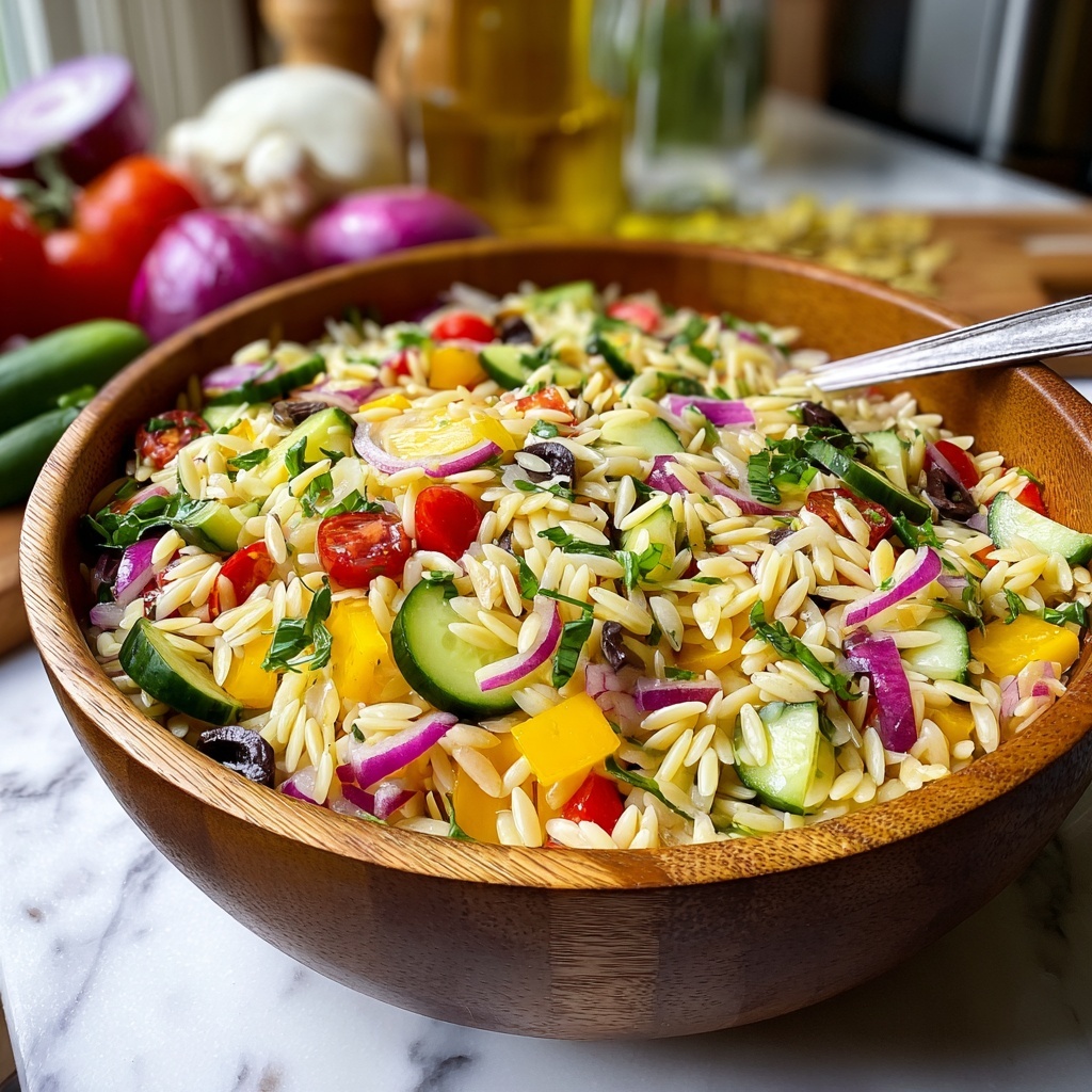 Greek Orzo Salad Recipe - Recipe Image