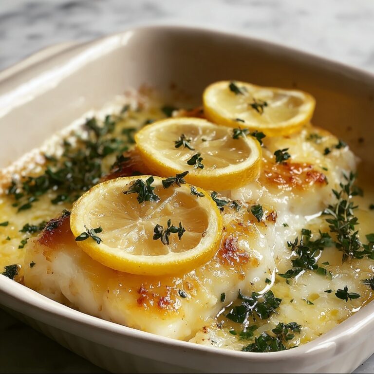 Baked Cod with Lemon and Garlic Recipe