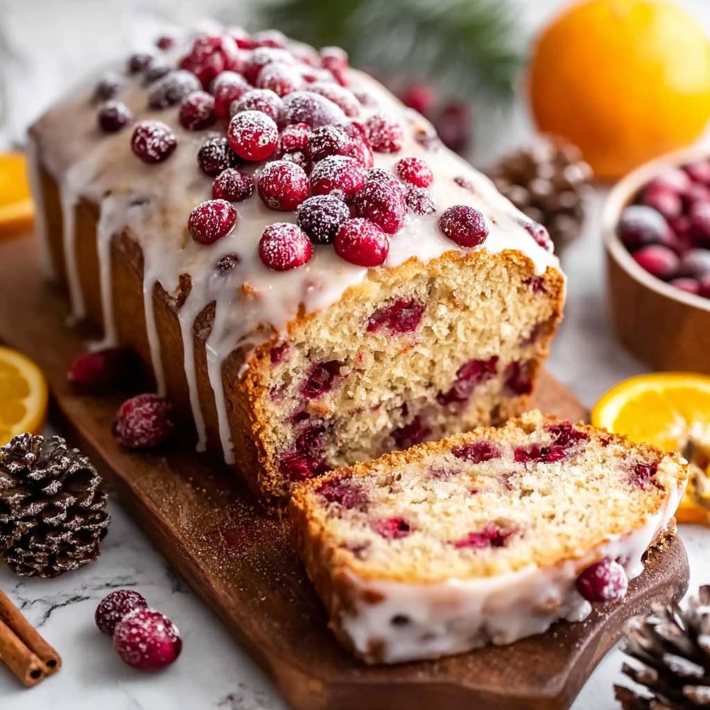 Cranberry Orange Loaf with Citrus Glaze Recipe - Recipe Image