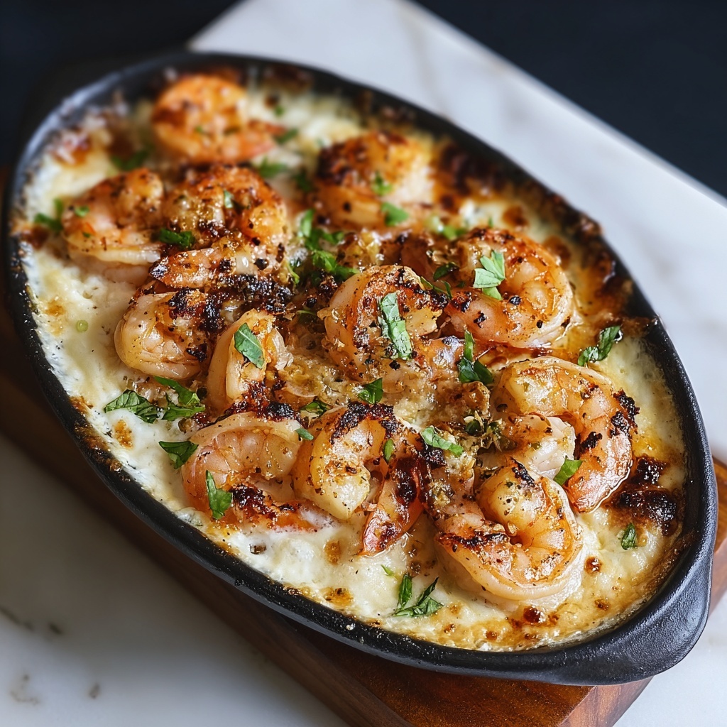 Garlic Shrimp Gratin Recipe - Recipe Image