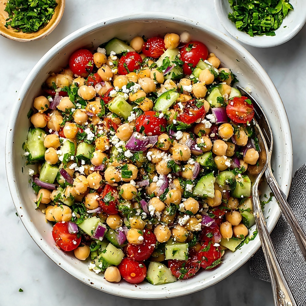 Mediterranean Chickpea Salad Recipe - Recipe Image