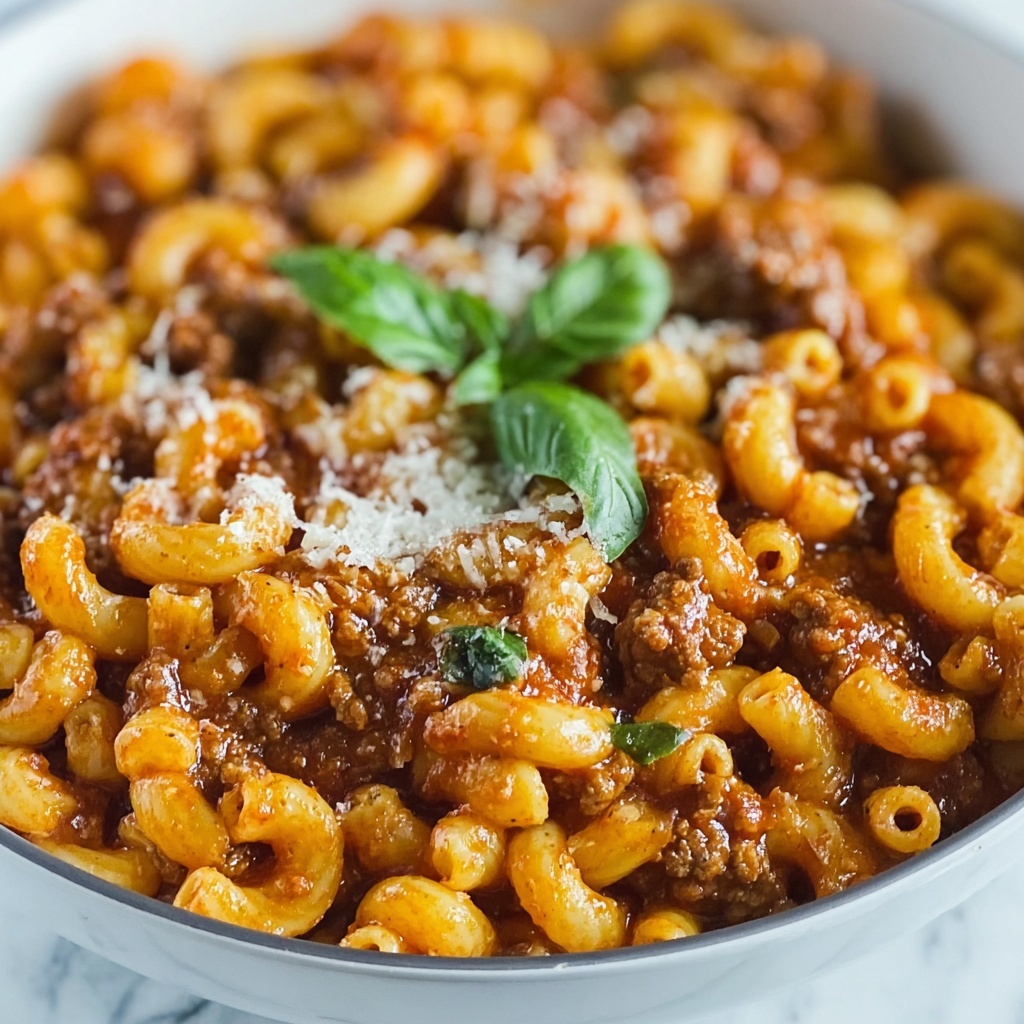 One Pot Beefaroni: Quick Comfort Food for Busy Nights Recipe - Recipe Image