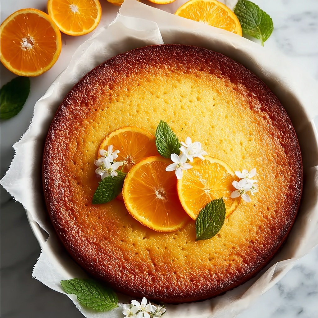 Whole Orange Cake – Flourless Recipe - Recipe Image