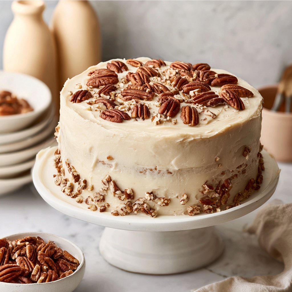 Butter Pecan Cake Recipe - Recipe Image