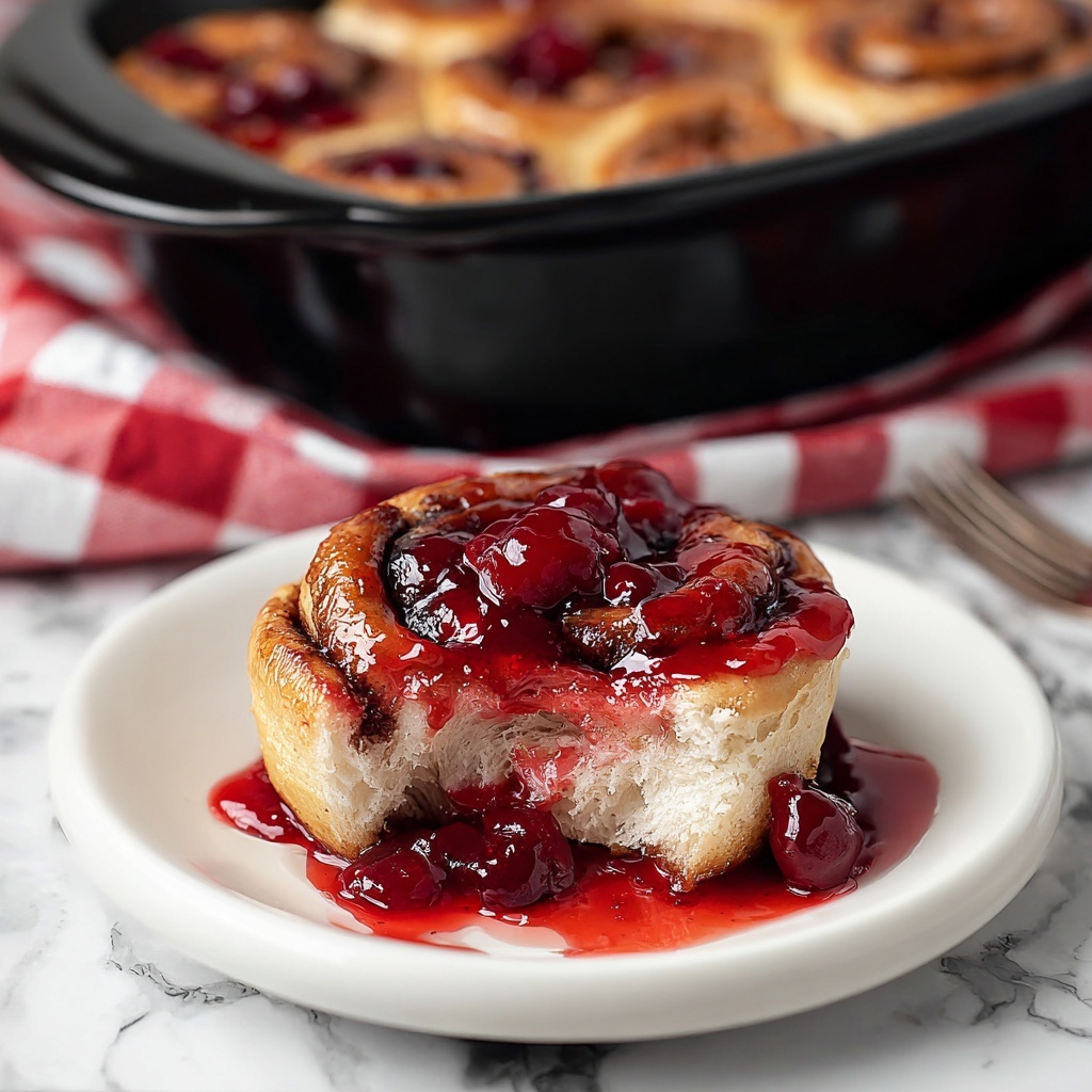 Crock Pot Cinnamon Rolls with Cherry Pie Filling Recipe - Recipe Image