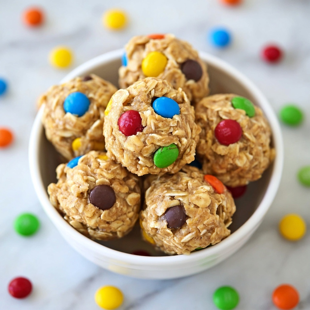 No-Bake M&M Energy Bites Recipe - Recipe Image