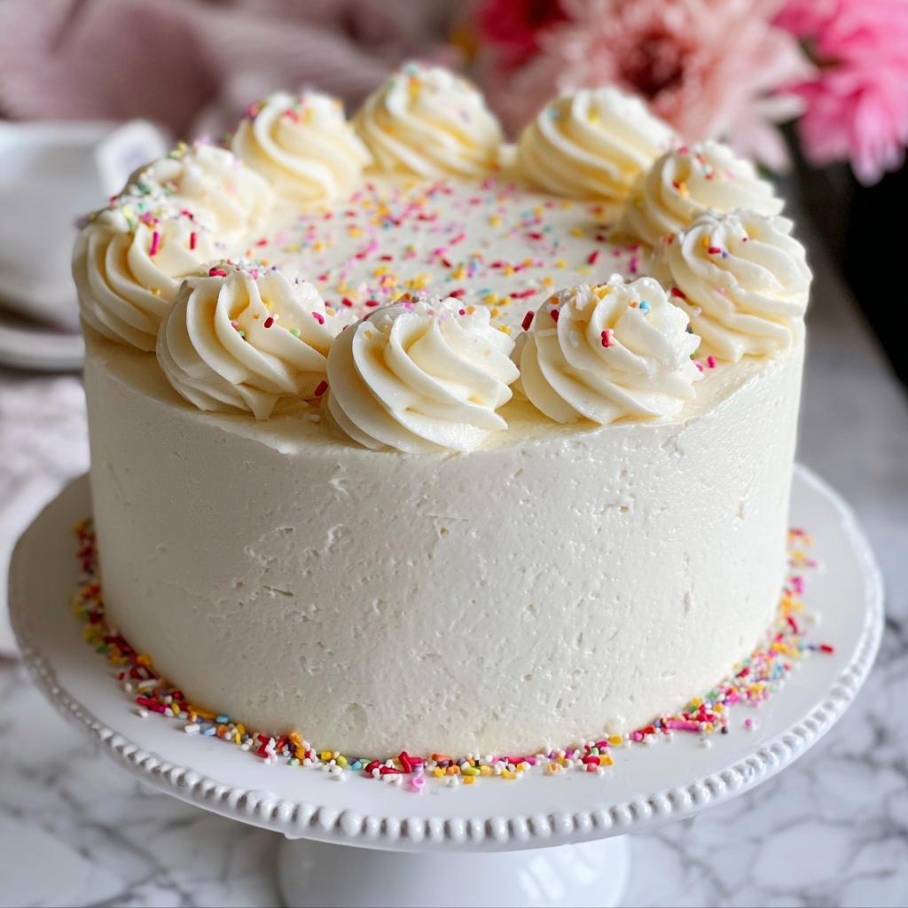 Classic White Cake Recipe - Recipe Image