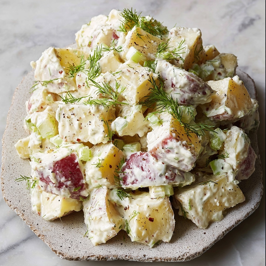 Creamy Herb Potato Salad with Greek Yogurt and Fresh Herbs Recipe - Recipe Image