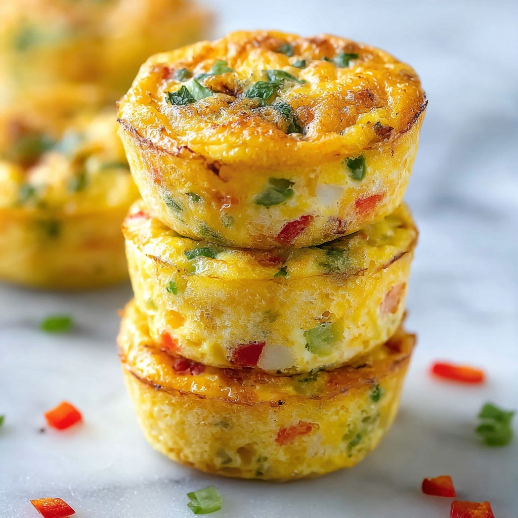 Mini Egg Bites with Cheddar and Optional Fillings Recipe - Recipe Image