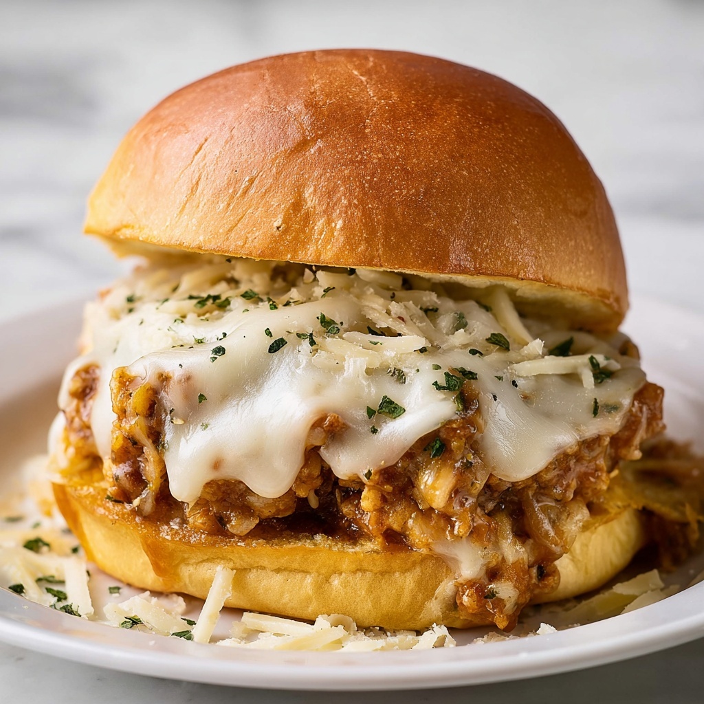 Chicken Parmesan Sloppy Joes Recipe - Recipe Image