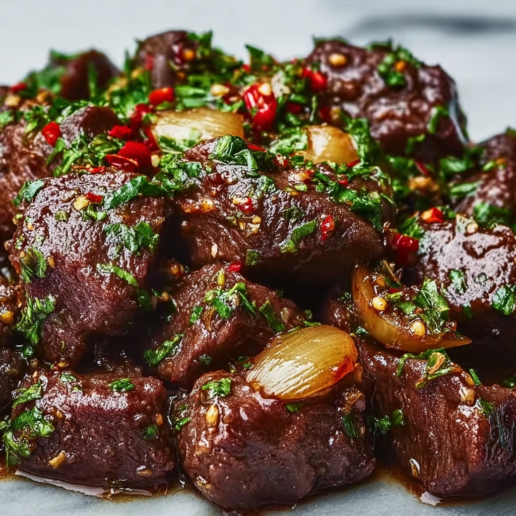 Slow Cooker Garlic Butter Beef with Creamy Potatoes Recipe - Recipe Image