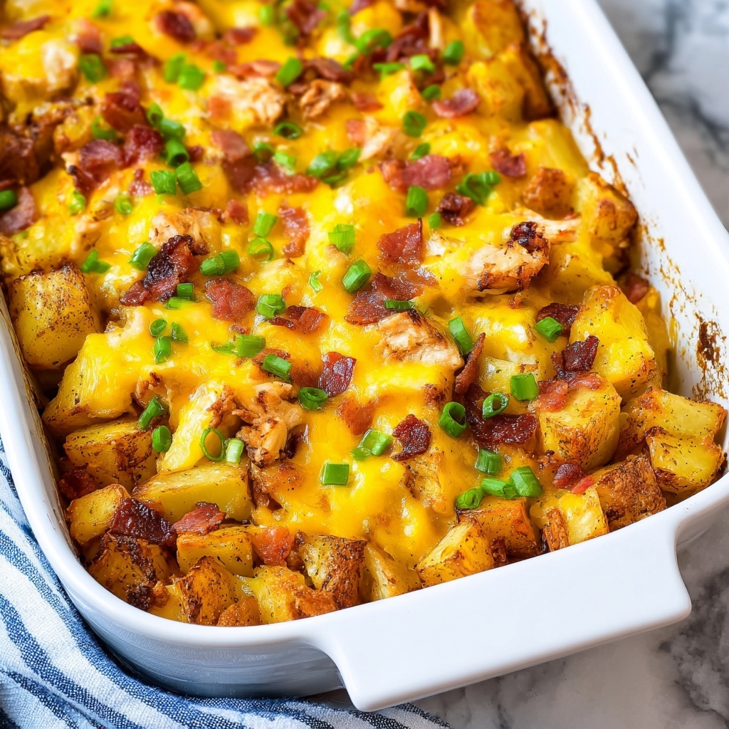 Loaded Chicken and Potato Casserole Recipe - Recipe Image