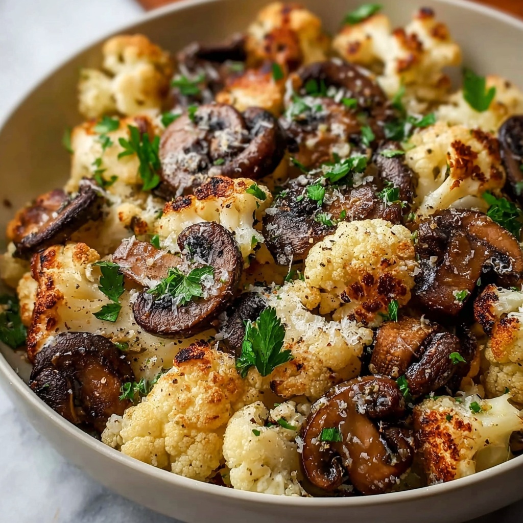 Garlic Cauliflower Mushroom Skillet: Easy One-Pan Recipe - Recipe Image