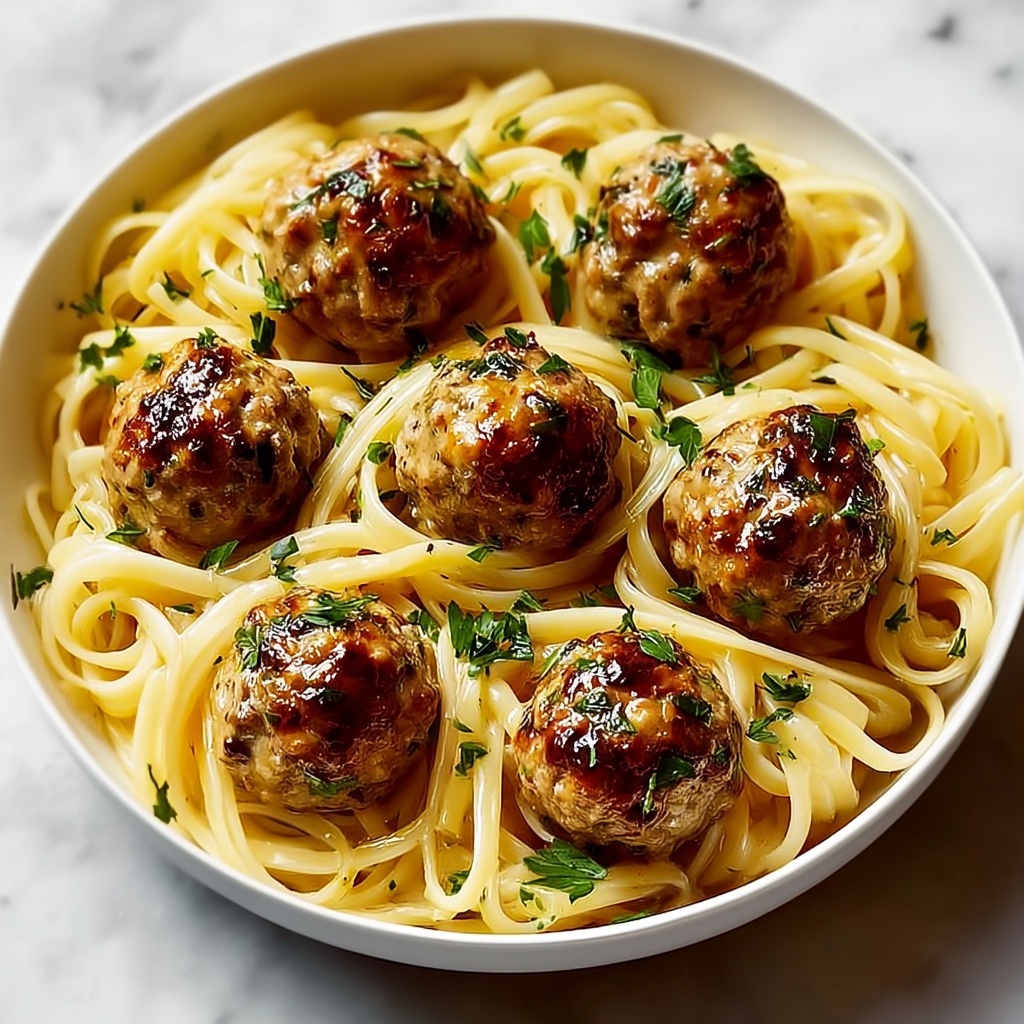 Garlic Butter Chicken Bites with Creamy Parmesan Pasta Recipe - Recipe Image