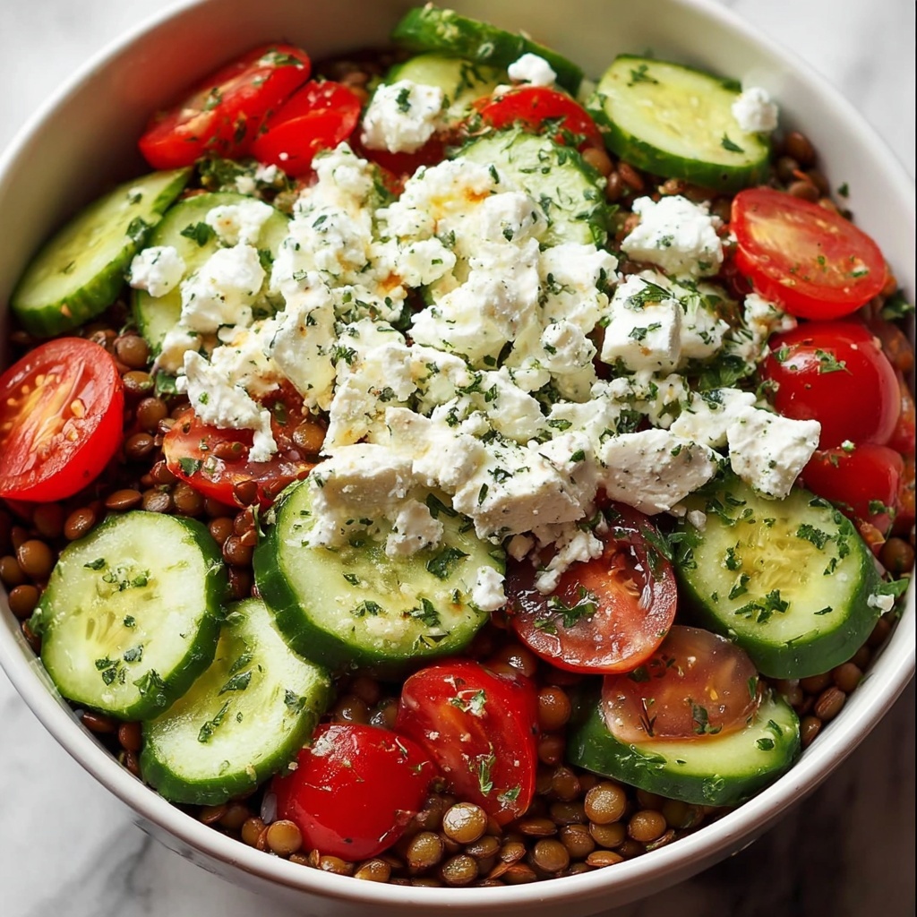 Greek Lentil Salad with Feta Recipe - Recipe Image