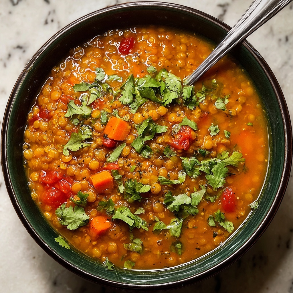 Spicy Moroccan Lentil Soup: 5 Steps to Cozy Comfort Recipe - Recipe Image
