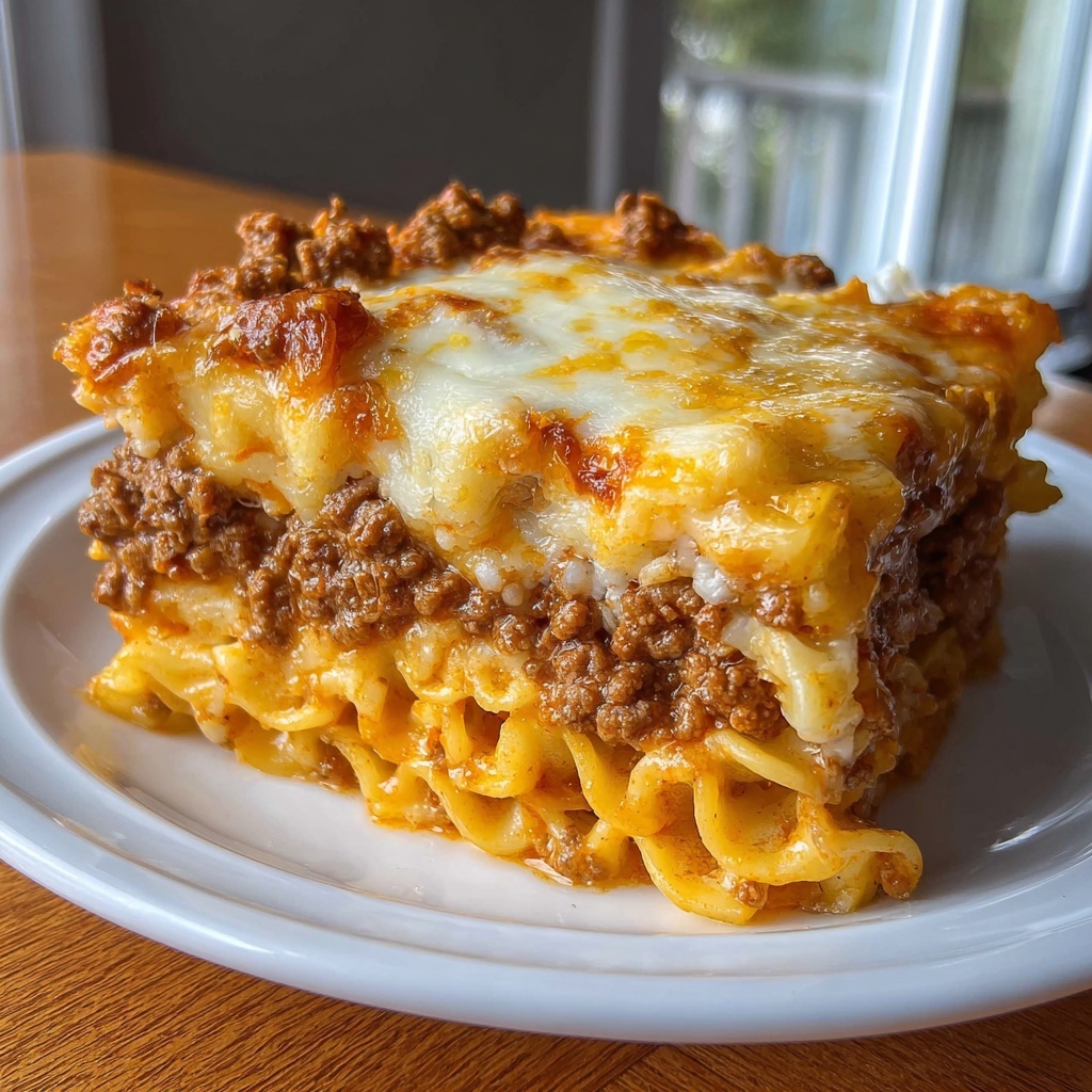 Cheeseburger French Fry Casserole Recipe: 5 Comforting Layers Recipe - Recipe Image