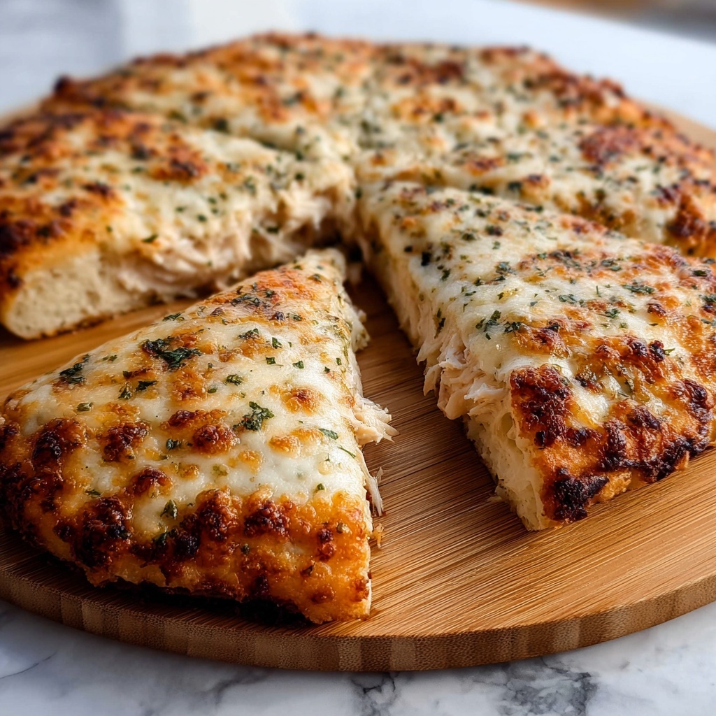 Garlic Alfredo Chicken Pizza Recipe - Recipe Image