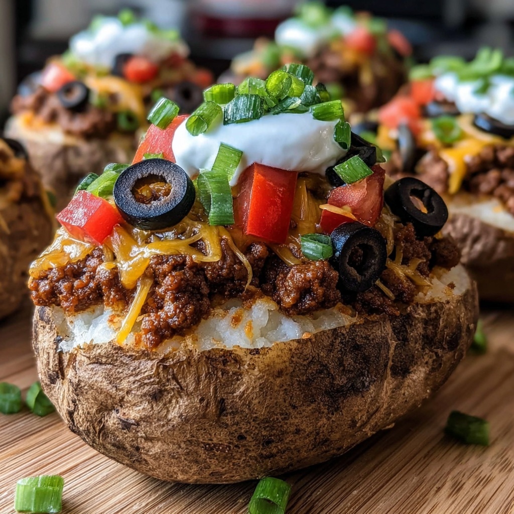 Taco Stuffed Baked Potatoes Recipe: 9 Ways to Delight Recipe - Recipe Image