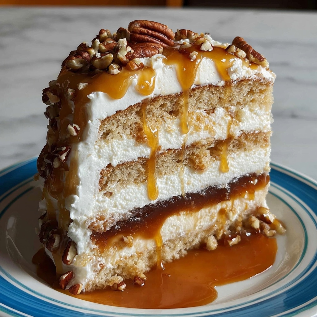 Creme Brulee Caramel Pecan Cake Recipe - Recipe Image