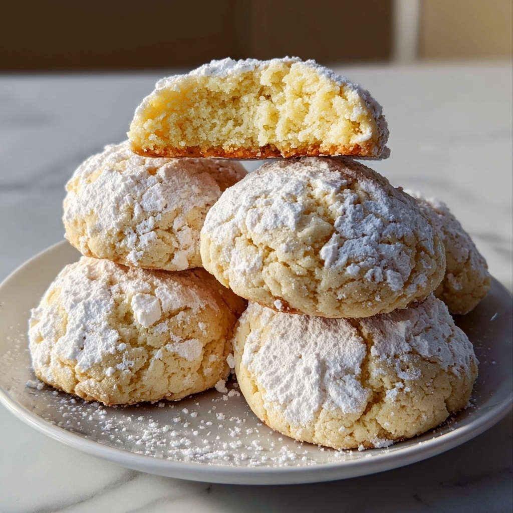 Christmas Ooey Gooey Butter Cookies Recipe - Recipe Image