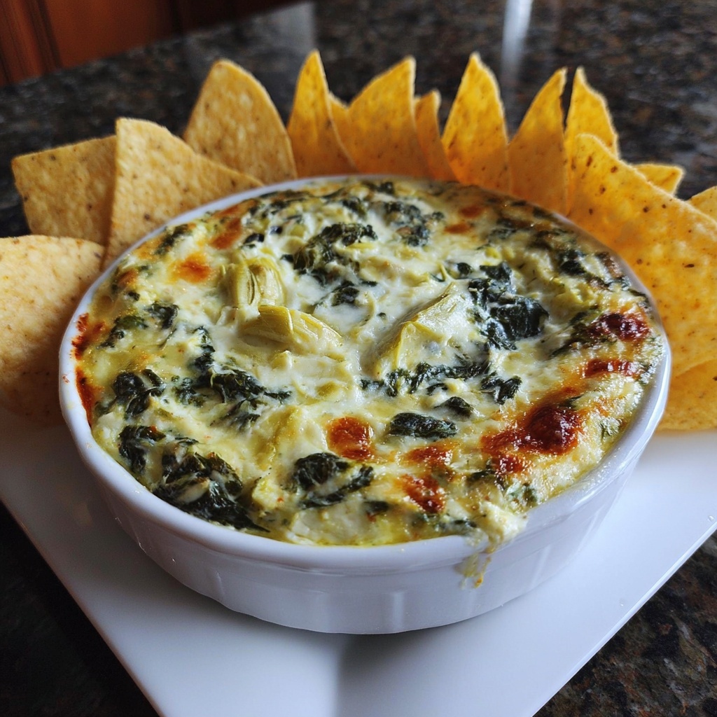 Warm Spinach Artichoke Dip That Will Delight Every Guest Recipe - Recipe Image