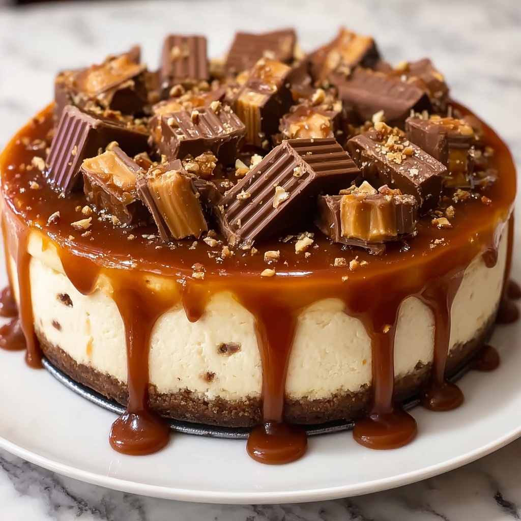 Pumpkin Snickers Cheesecake Recipe - Recipe Image