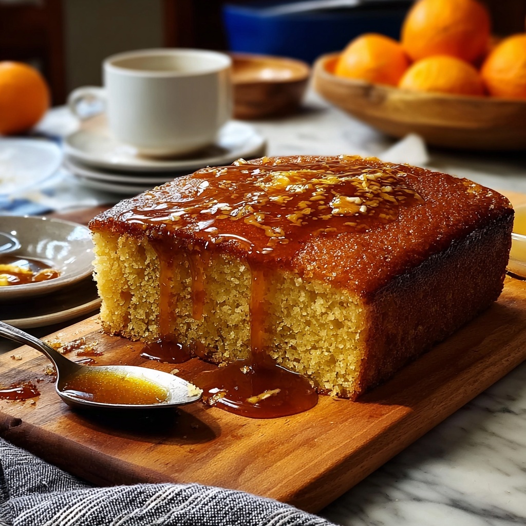 Turkish Revani Cake with Citrus Syrup Recipe - Recipe Image