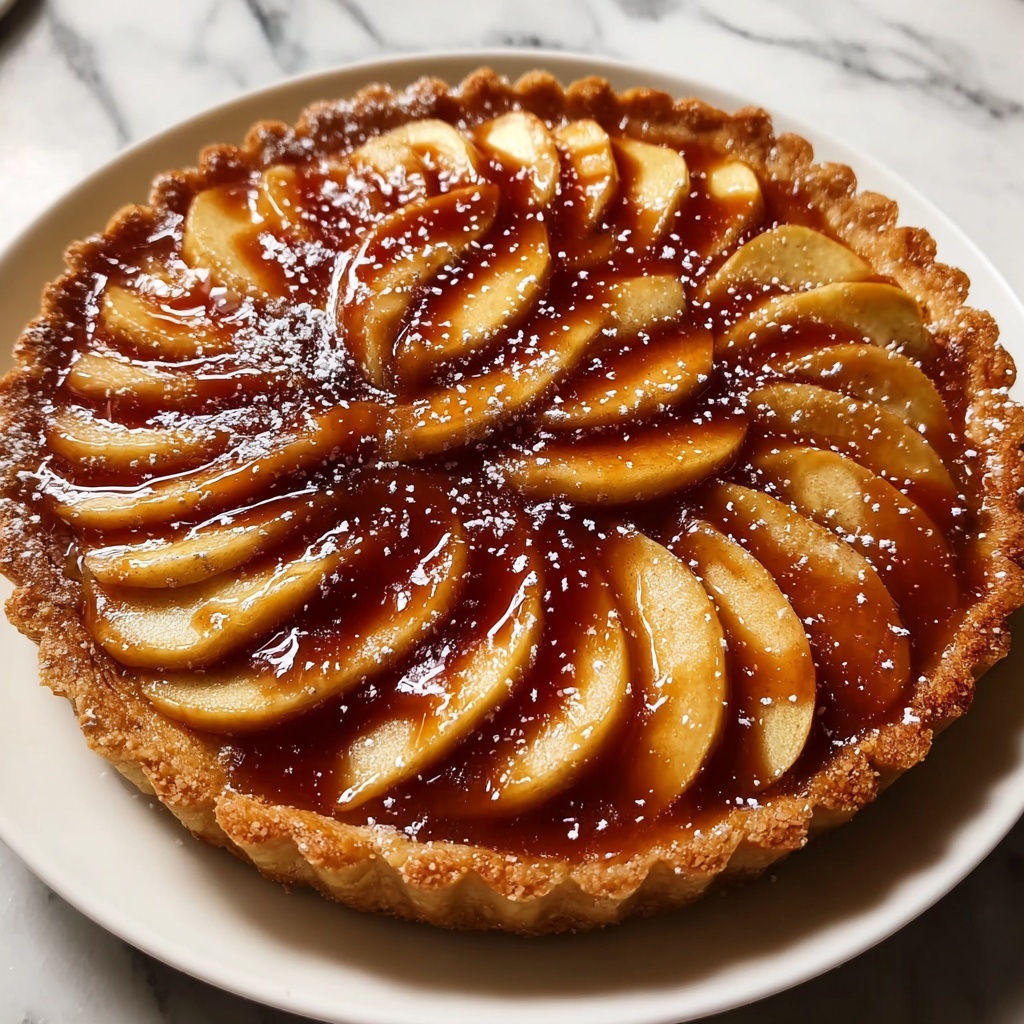 Salted Caramel Apple Tart Recipe - Recipe Image