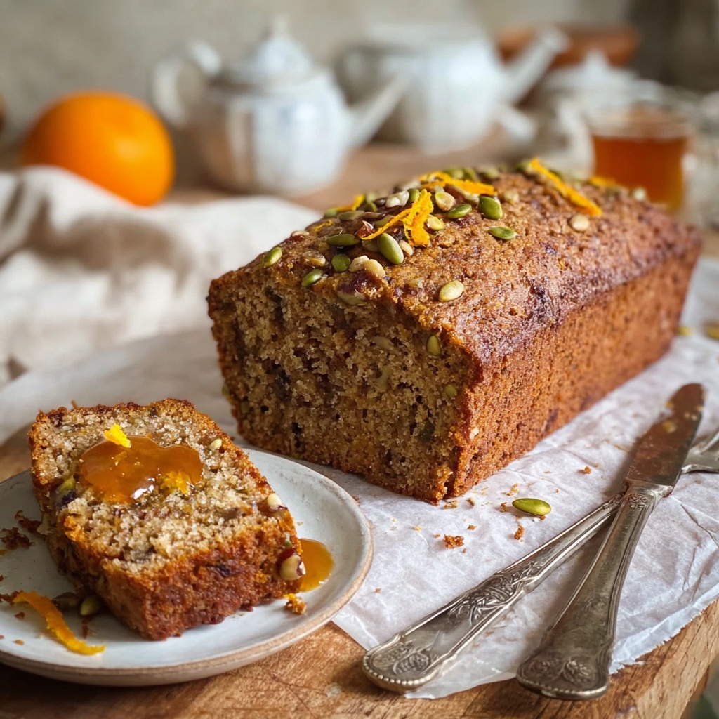 Citrus Cardamom Date Loaf with Walnuts Recipe - Recipe Image