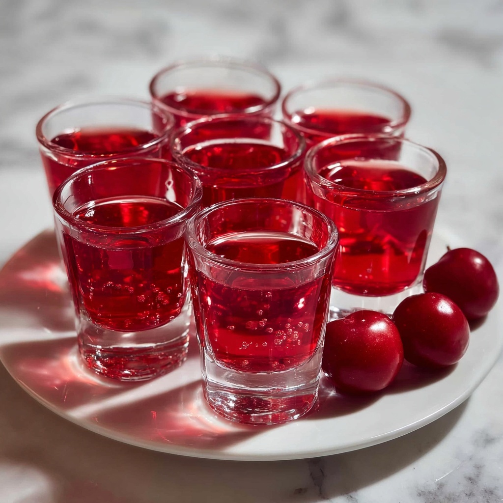 Cherry Coke Jello Shots Recipe - Recipe Image