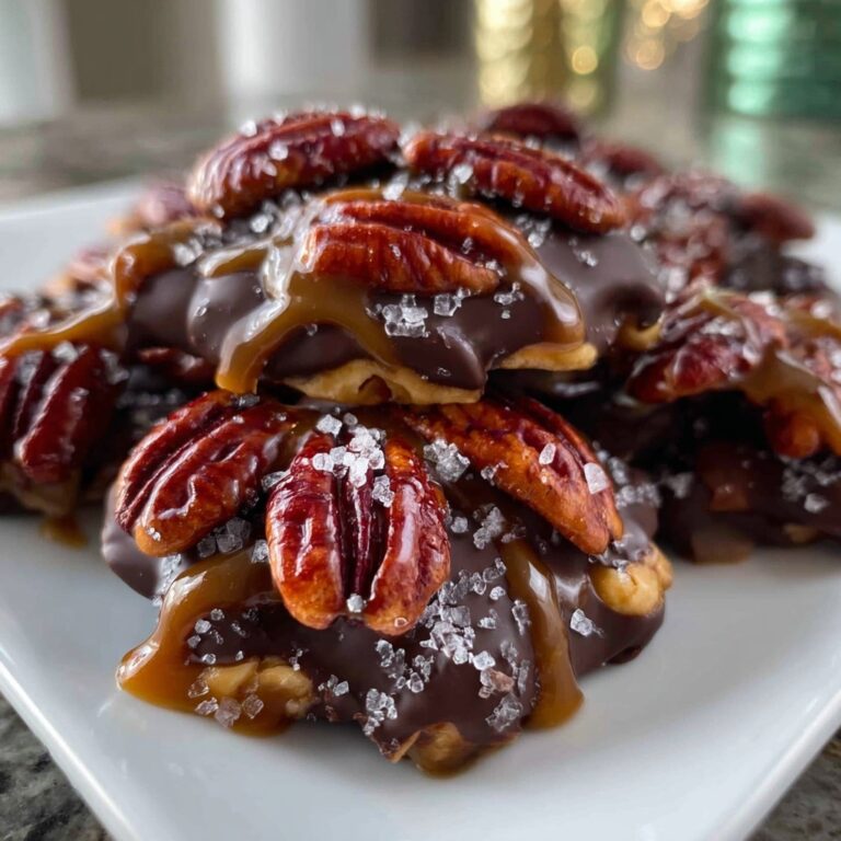 Homemade Turtle Candy with Pecans and Caramel Recipe