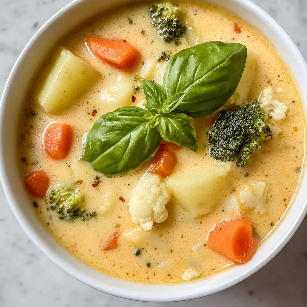 Easy Cheesy Vegetable Chowder Recipe - Recipe Image