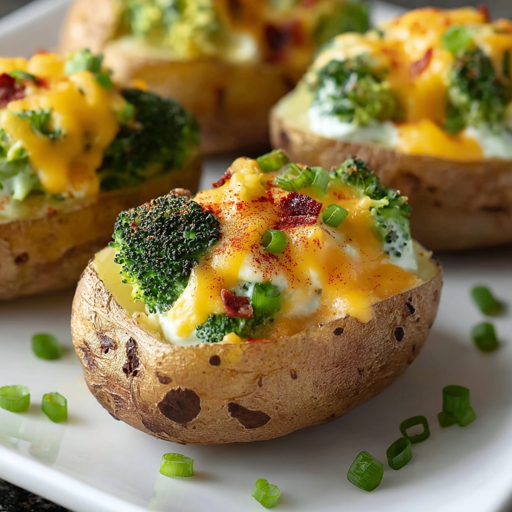 Broccoli Cheese Baked Potatoes Recipe - Recipe Image