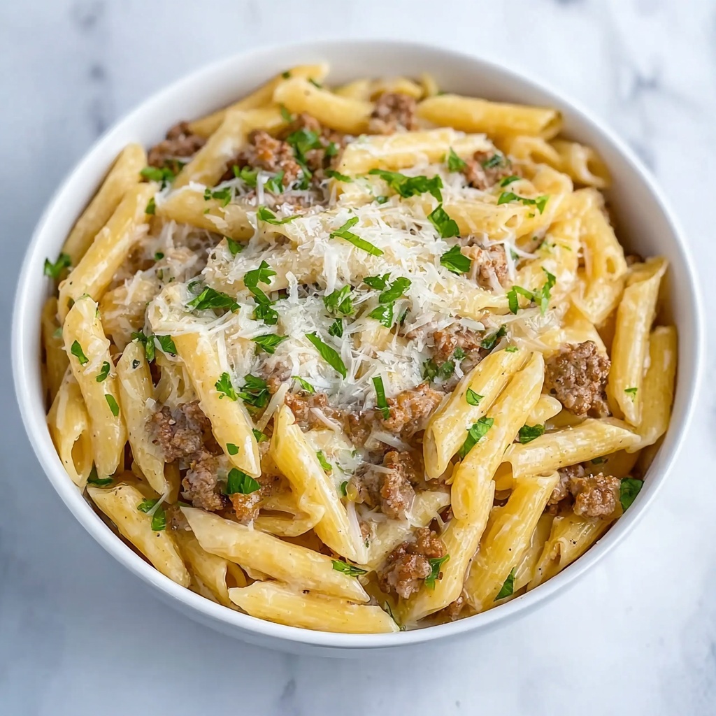 Creamy Sausage Pasta Recipe - Recipe Image