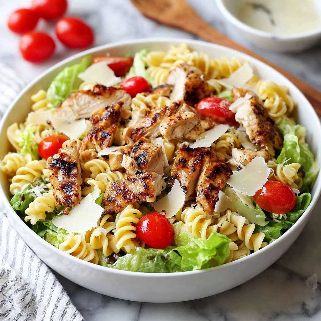 Chicken Caesar Pasta Salad Recipe - Recipe Image