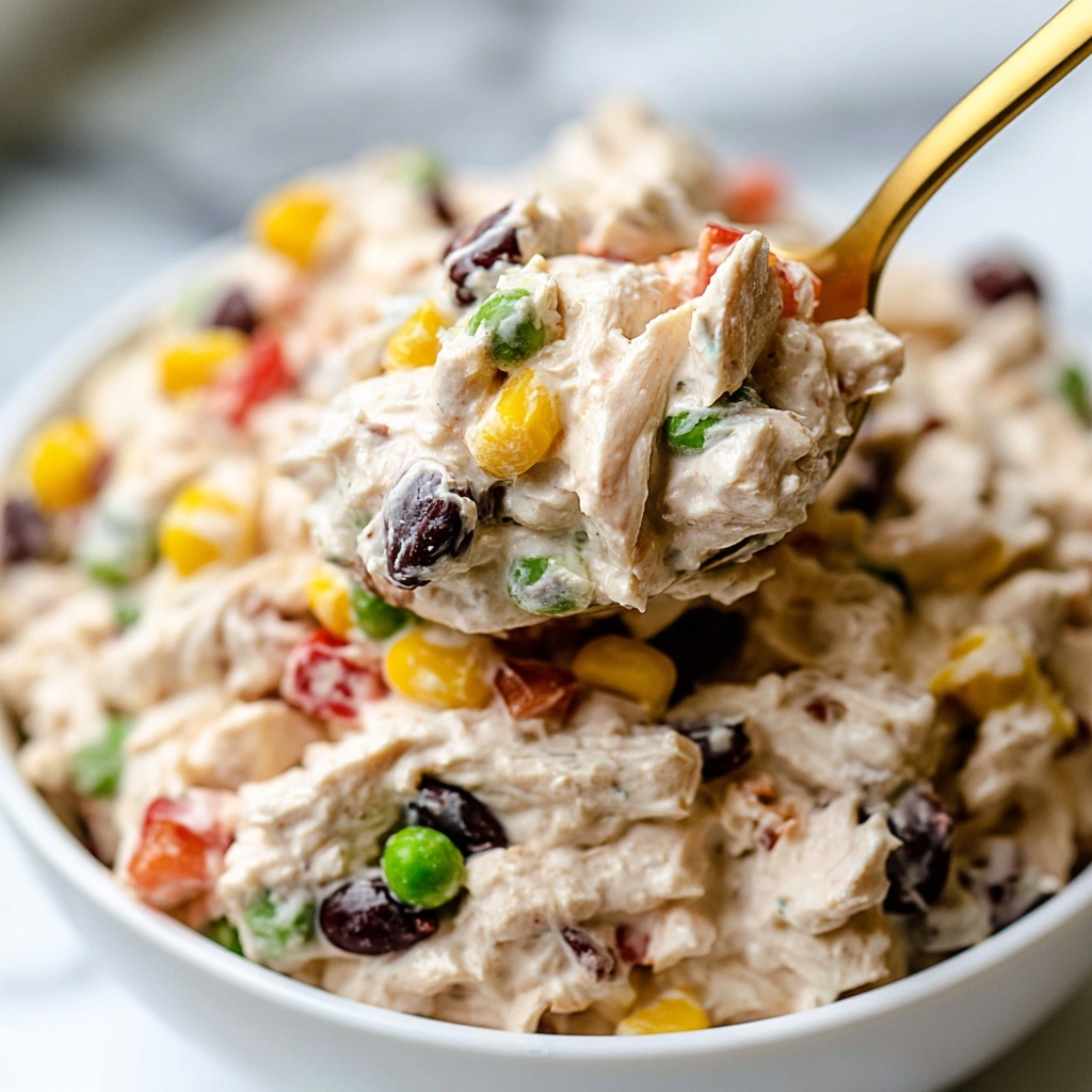 Creamy Southwest Chicken Salad Recipe - Recipe Image