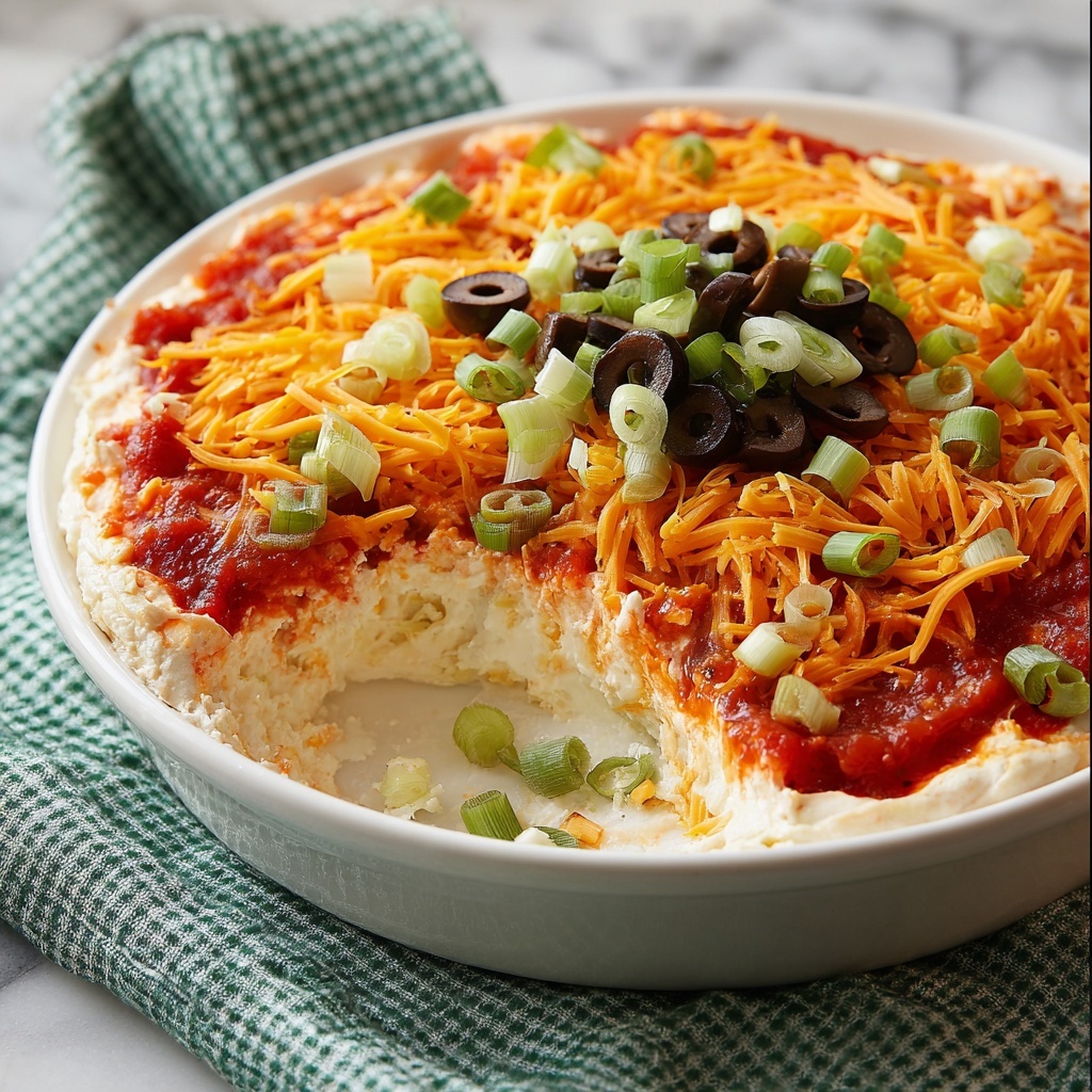 Layered Cream Cheese and Salsa Dip Recipe - Recipe Image