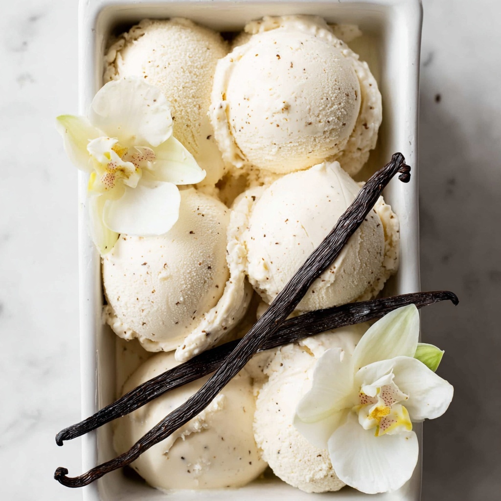 Creamy Vegan Vanilla Ice Cream (Nut Free & GF) Recipe - Recipe Image