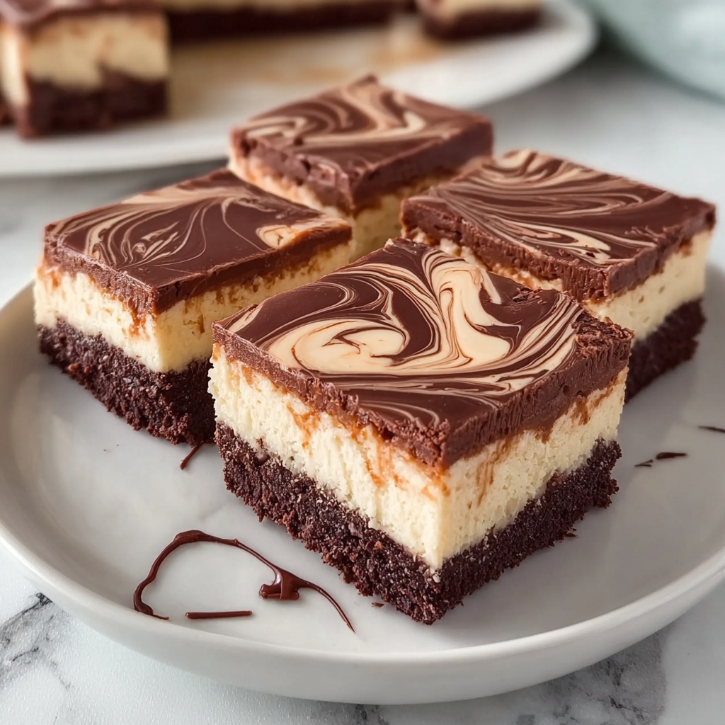 Nutella Cheesecake Bars Recipe - Recipe Image