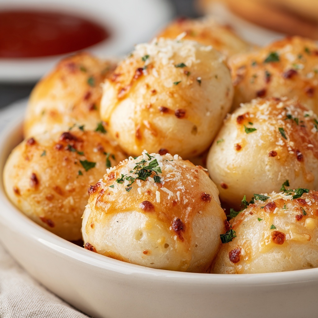 Homemade Parmesan Bread Bites Recipe - Recipe Image