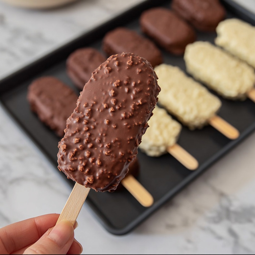 Chocolate Ice Cream Bars Recipe - Recipe Image