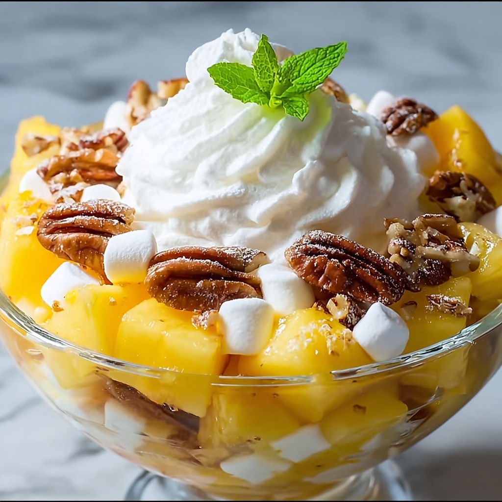 Millionaire Peach Salad Recipe - Recipe Image