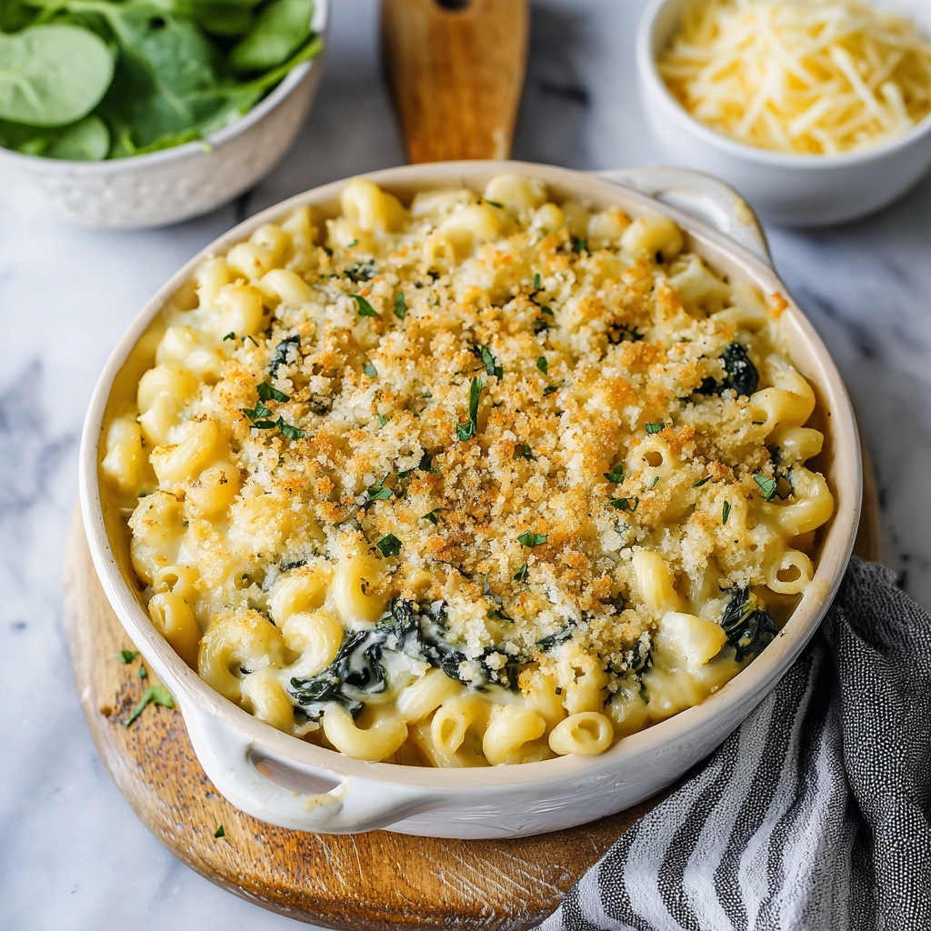 Spinach Artichoke Mac and Cheese Recipe - Recipe Image