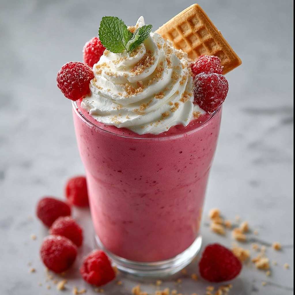 Raspberry Cheesecake Protein Shake: The Ultimate Muscle Growth Smoothie Recipe - Recipe Image