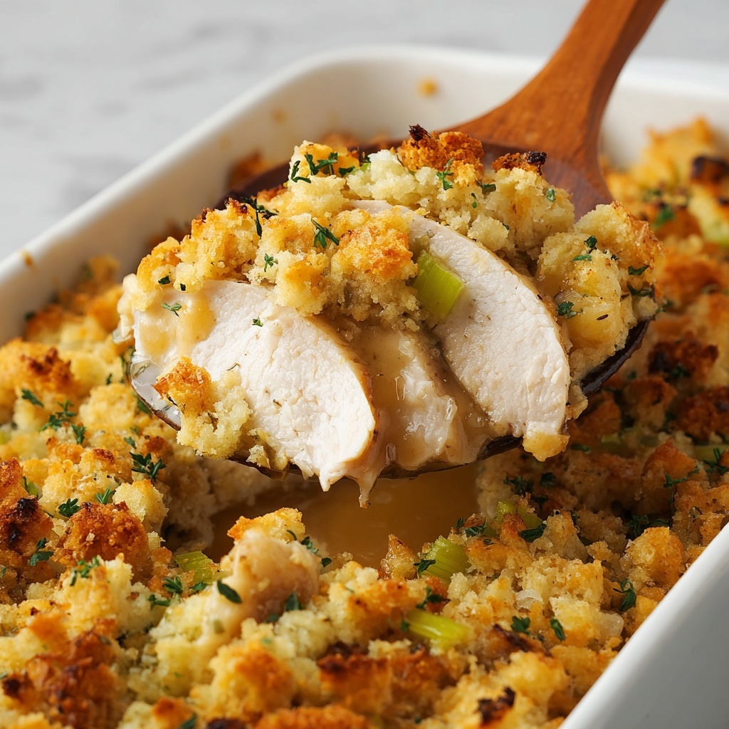 Easy Chicken Stuffing Bake Recipe - Recipe Image