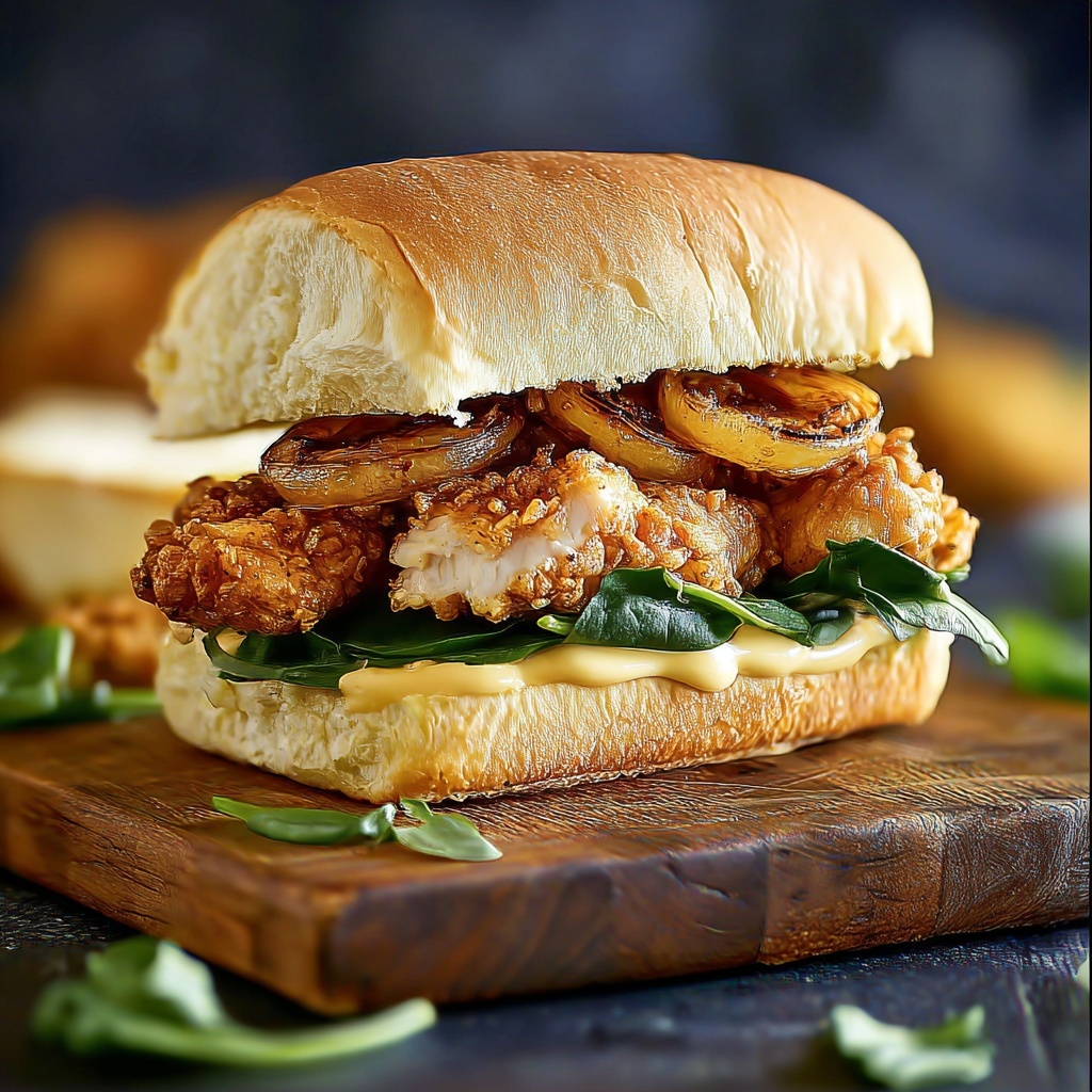 Crispy Chicken Caesar Sandwich: A Delicious Twist on a Classic Favorite Recipe - Recipe Image