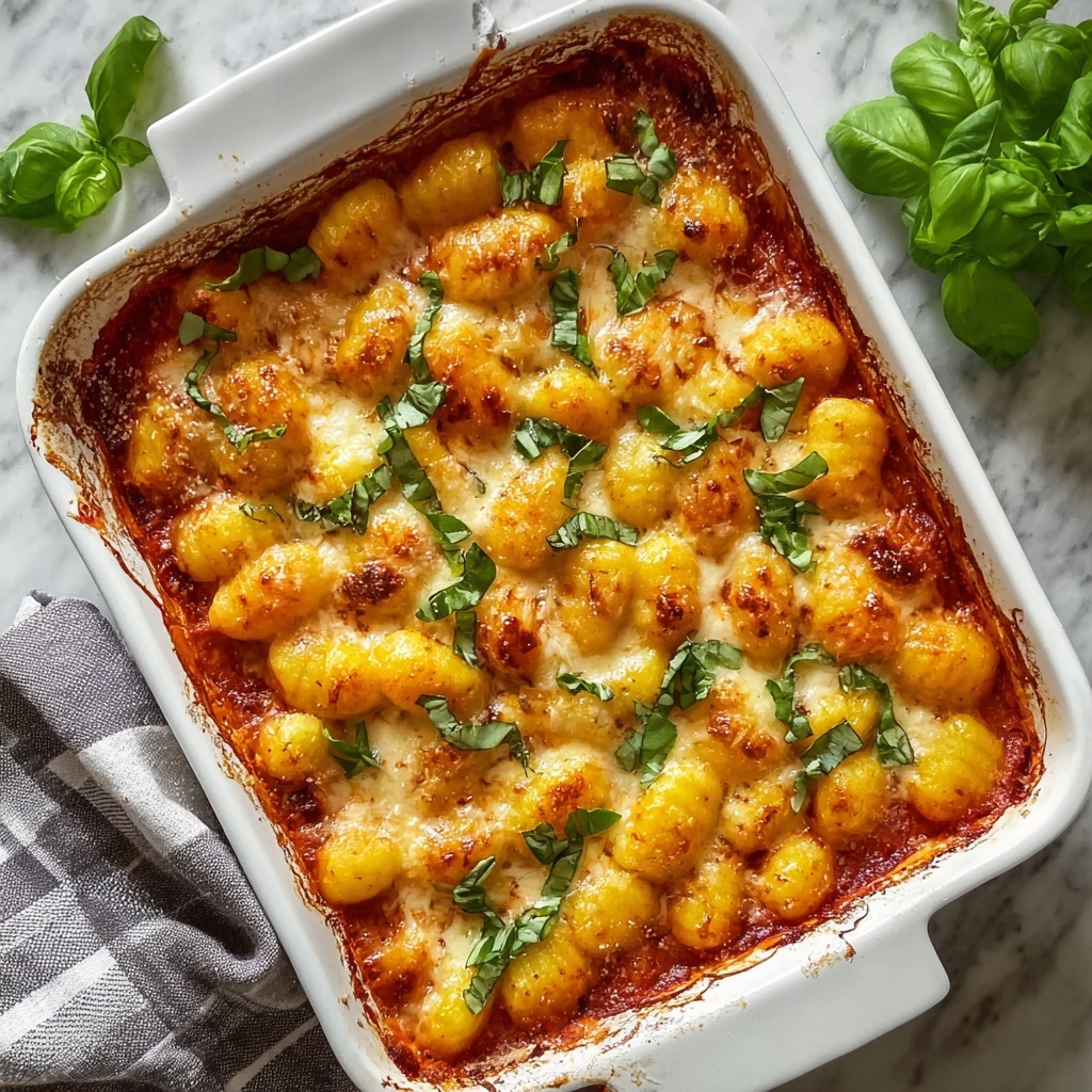 Cheesy Baked Gnocchi Casserole Recipe - Recipe Image
