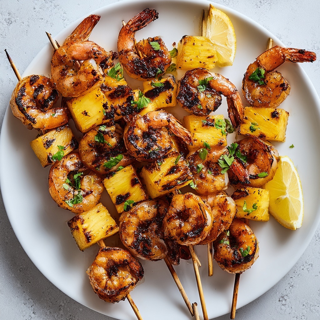 Grilled Shrimp Pineapple Skewers Recipe - Recipe Image
