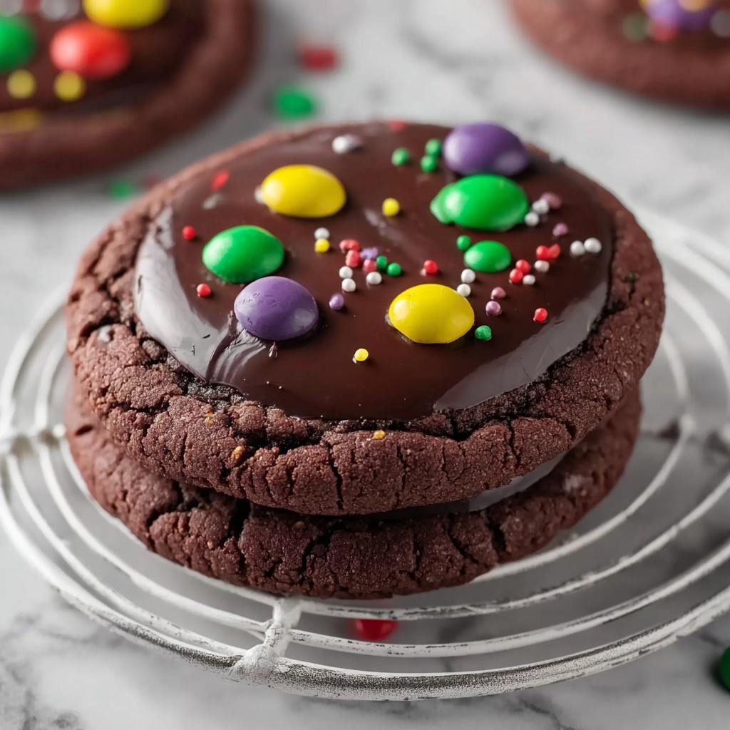 Fudgy Cosmic Brownie Cookies Recipe - Recipe Image